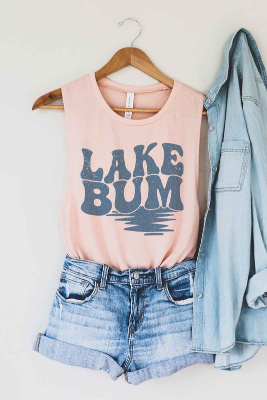 LAKE BUM GRAPHIC MUSCLE TANK