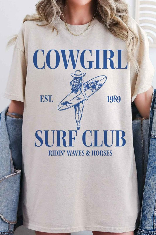 COWGIRL SURF CLUB GRAPHIC TEE