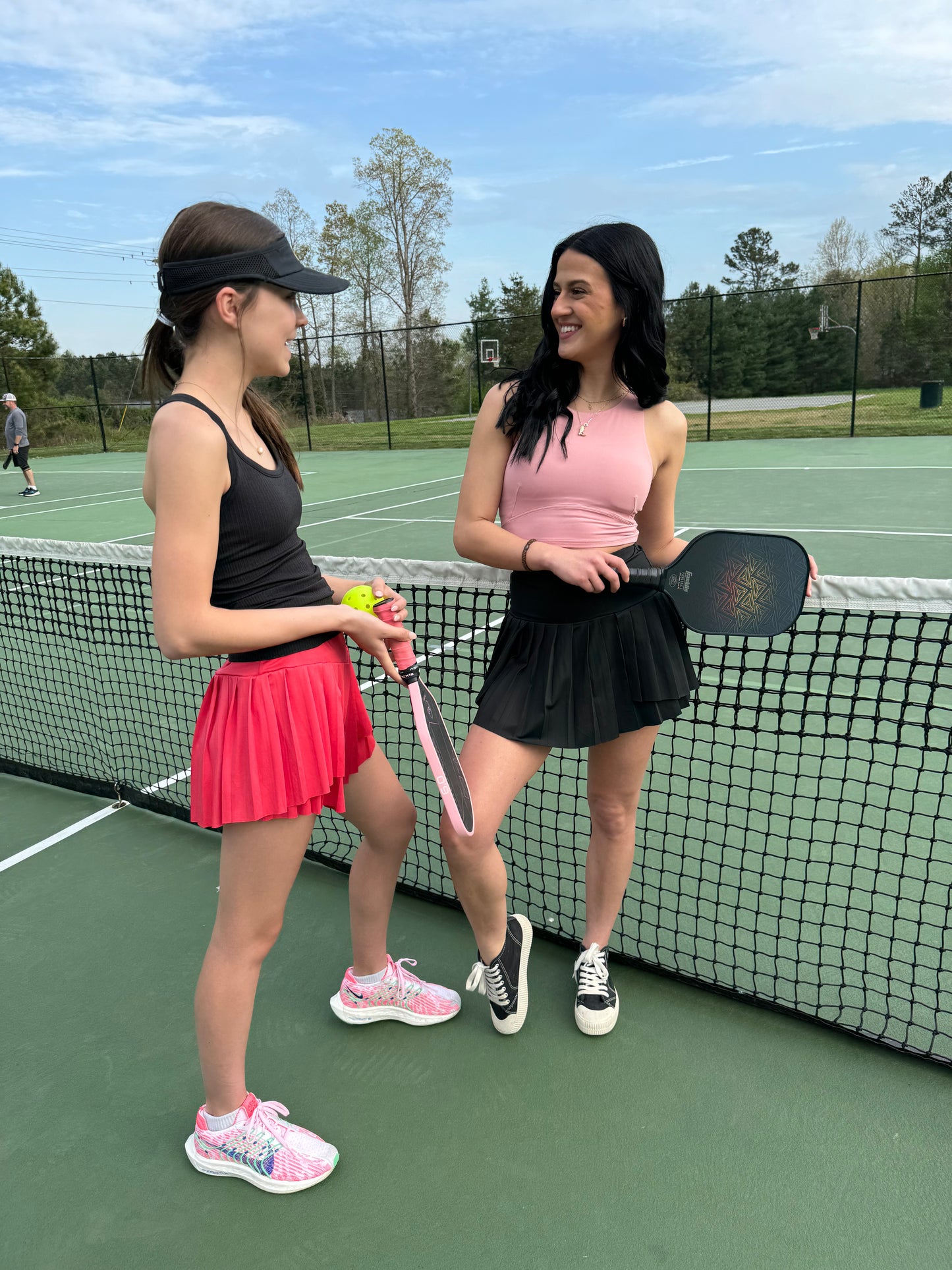 Coral Pleated Tennis Skort