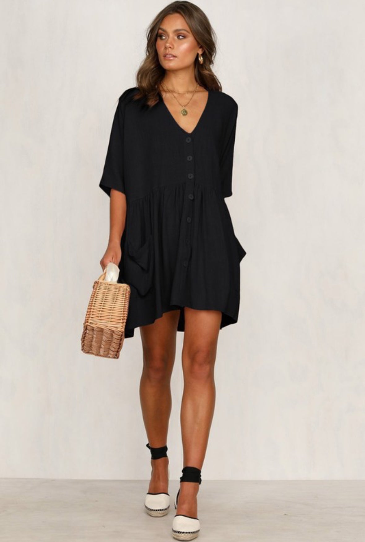 Beach Dress/Cover-Up in Black