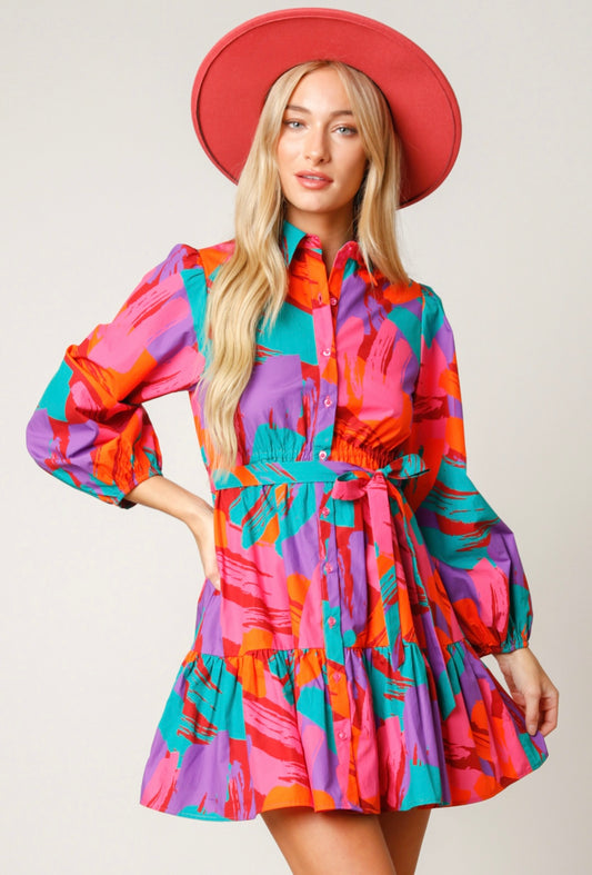 Right About You • Pops of Color Dress