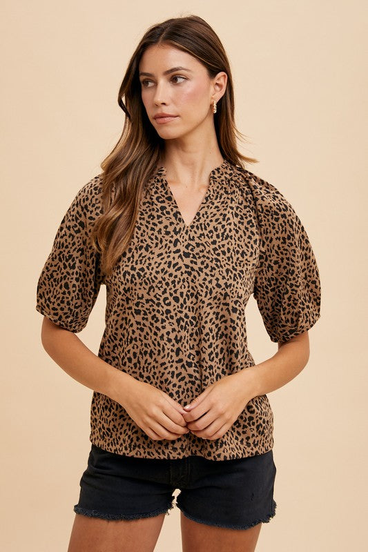 All Out Leopard Blouse