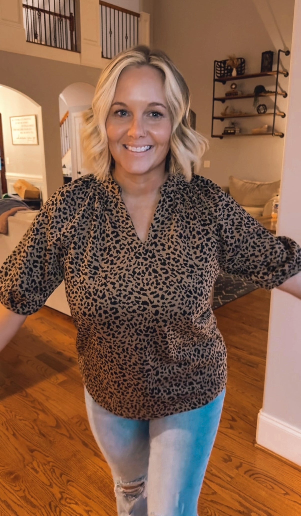 All Out Leopard Blouse