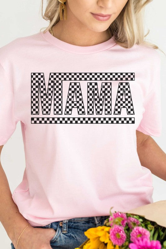 CHECKERED MAMA Graphic Tee