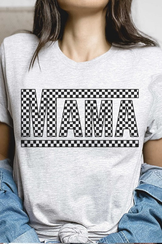 CHECKERED MAMA Graphic Tee